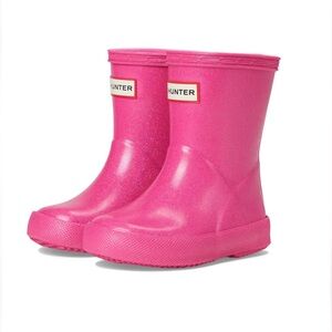 Hunter Kids Sparkly Pink Boots